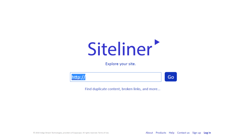 Competitor analysis tool: Siteliner